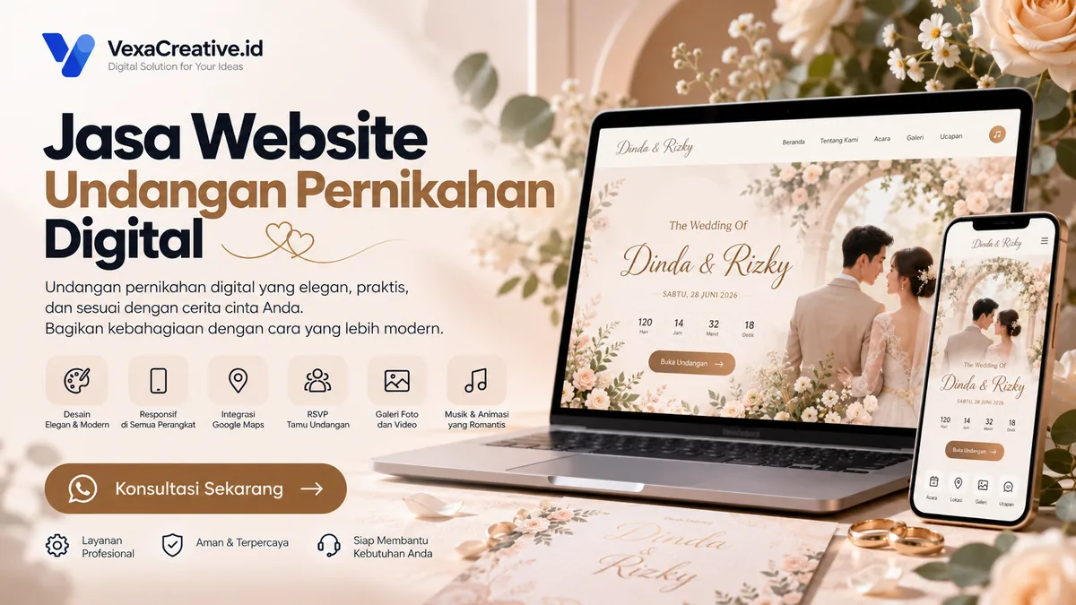 Jasa Website Undangan Pernikahan Digital