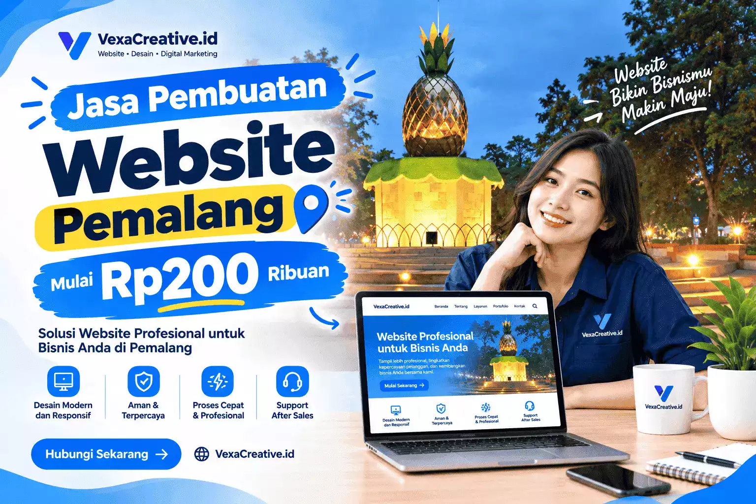 Jasa Pembuatan Website Pemalang Mulai Rp200 Ribuan - VexaCreative.id